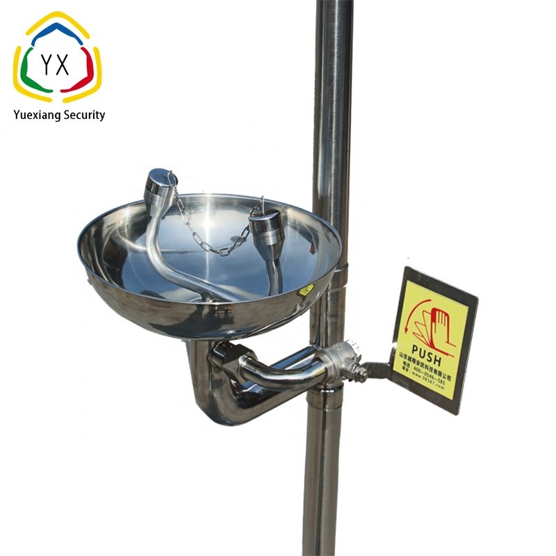 Compound Stainless Steel Antifreeze Emergency Shower Eye Wash Equipment with Foot Pedal