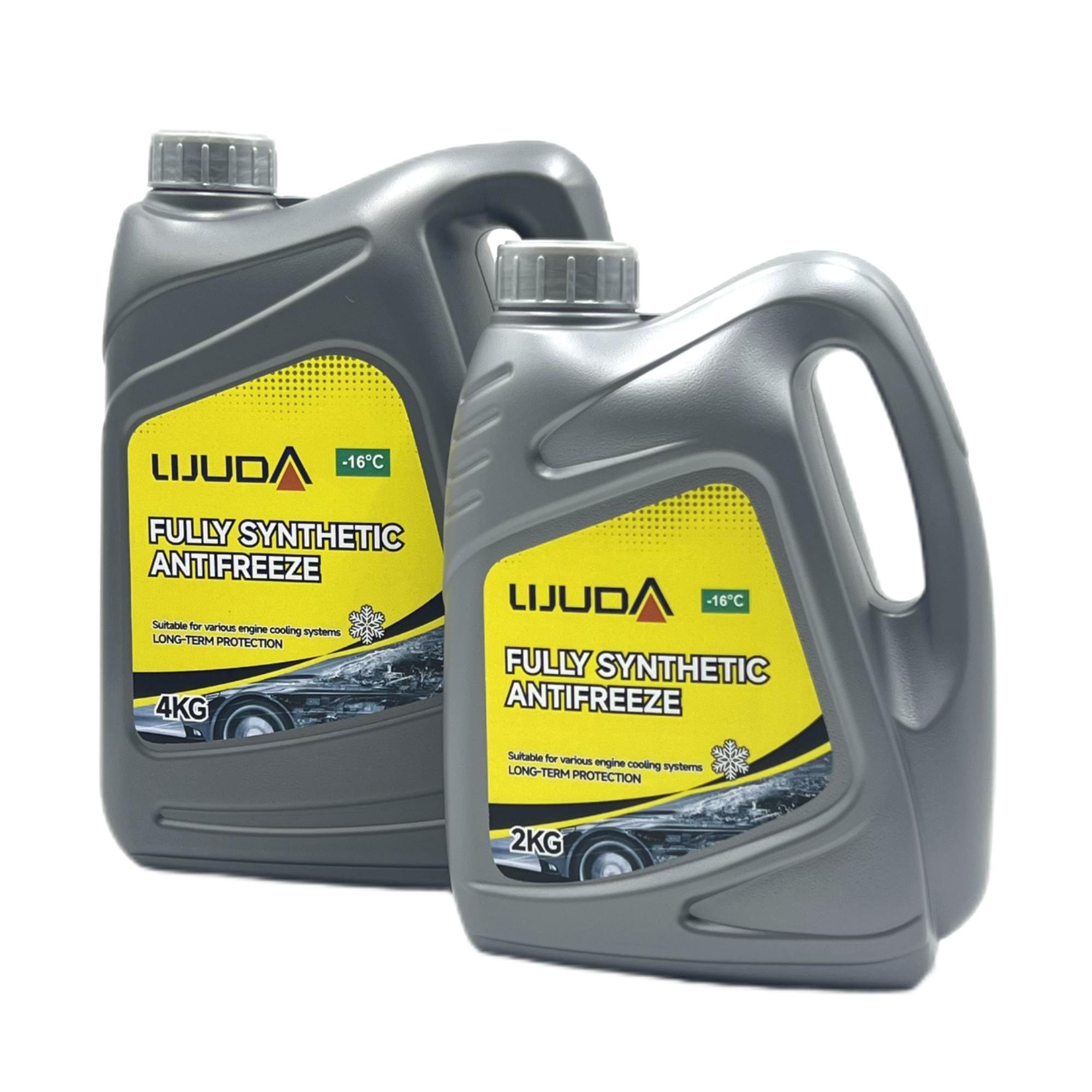 2L -16℃ Green Long Life Antifreeze Eythelene Glycol Coolant Engine Radiator Coolant for Car