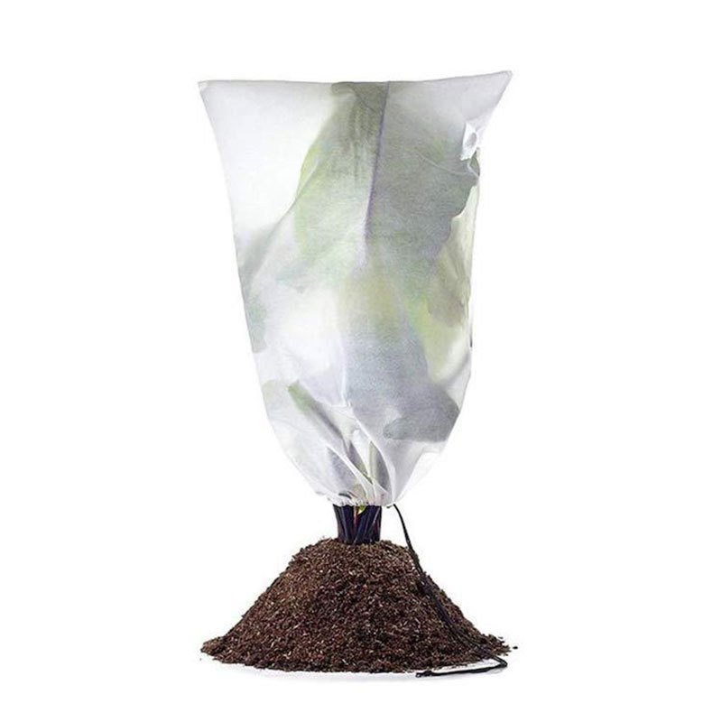Thickened Fruit Tree Covers Nonwoven Plant Bag Winter Plant Protective Cover Pull Rope Frost Proof Cover