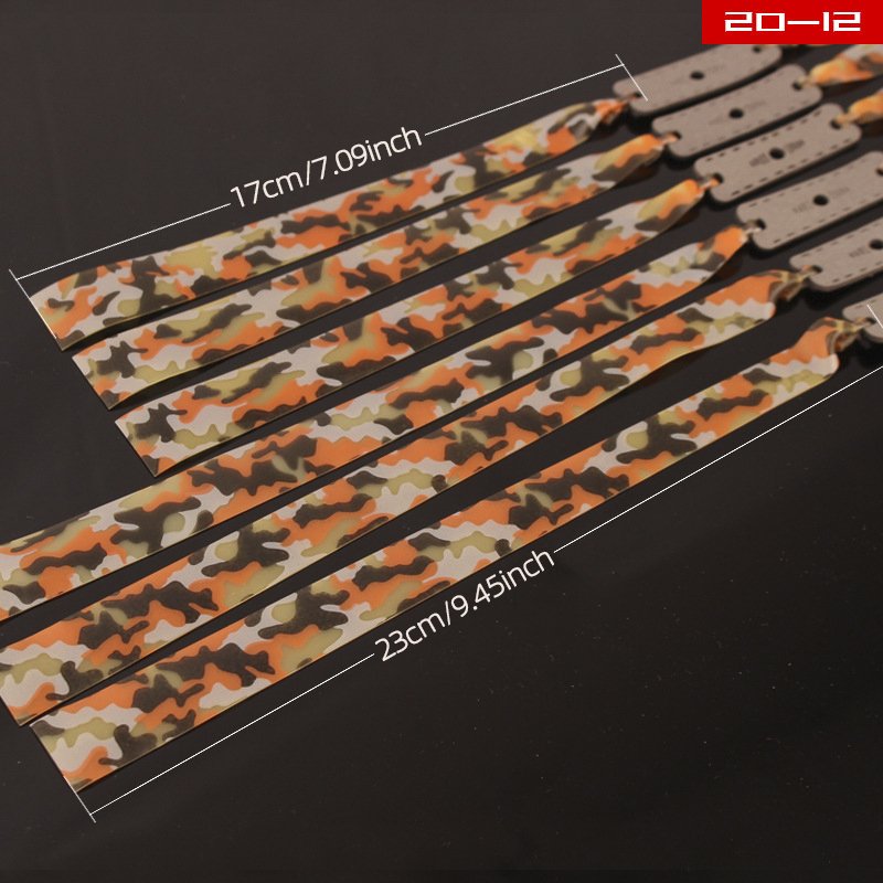 Outdoor Camouflage Antifreeze Fine Binding Rubber Band Group, High-power Fine Binding Process, Slingshot Rubber Band Group