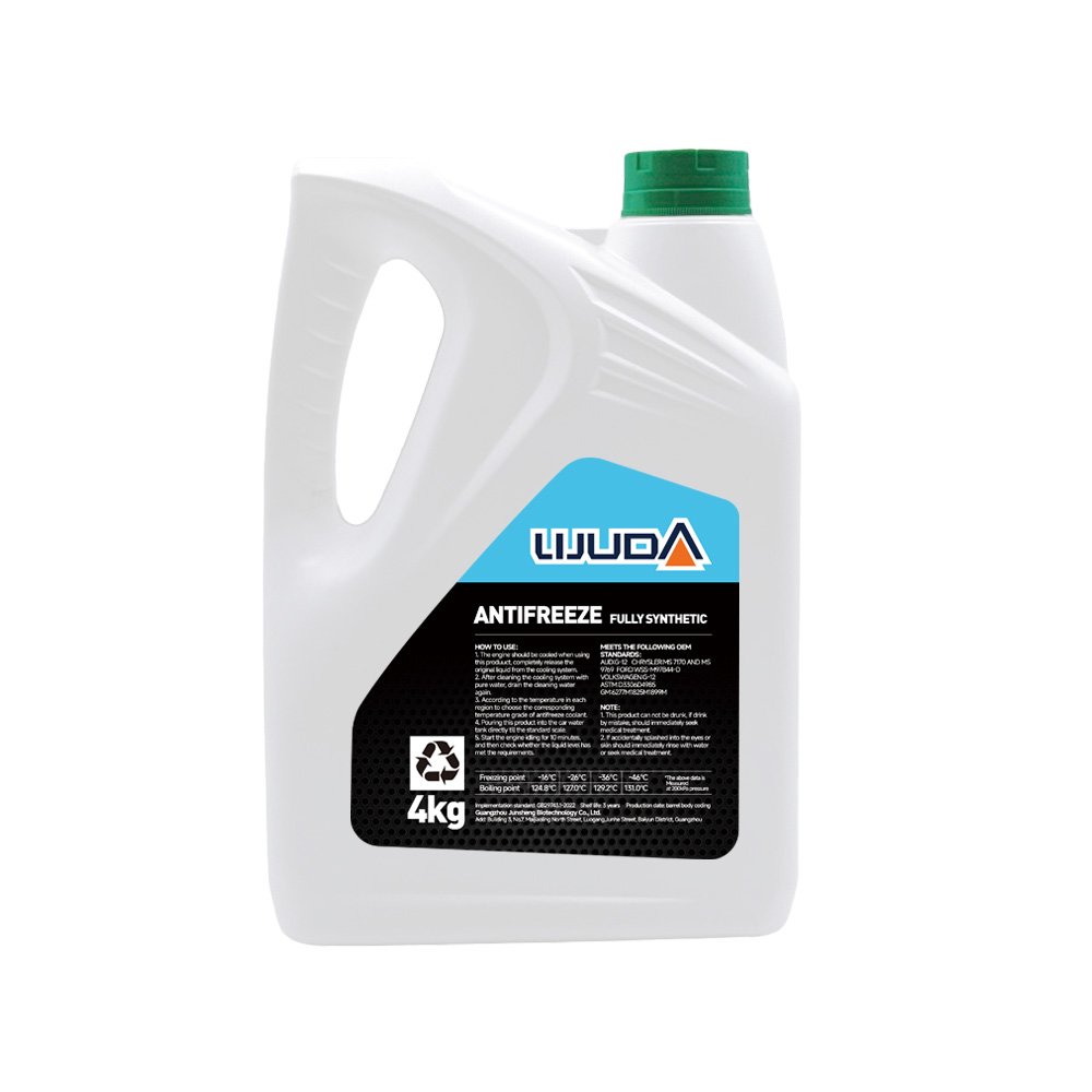 Antifreeze Coolant 4L -26℃ Green Long Life Antifreezes Radiator Coolant for Car Ethylene Glycol Antifreeze LIJUNDA Brand Coolant
