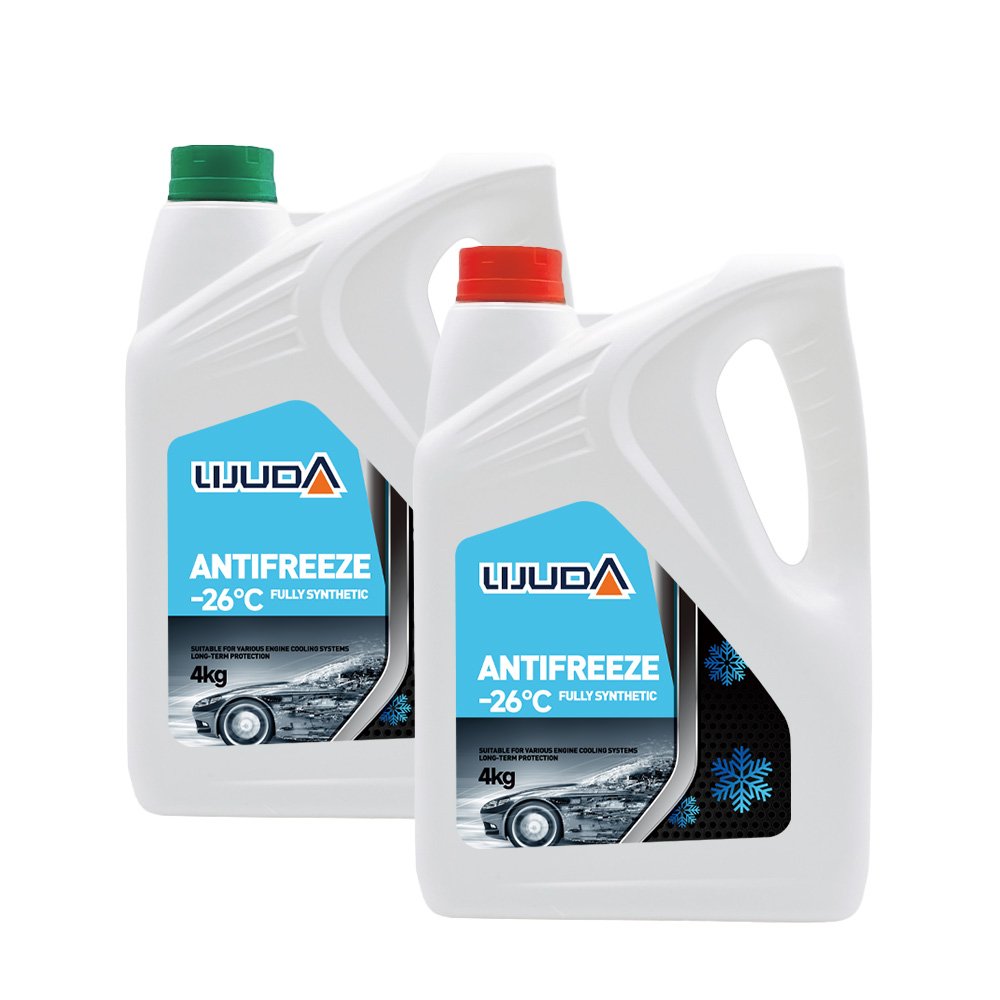 Antifreeze Coolant 4L -26℃ Green Long Life Antifreezes Radiator Coolant for Car Ethylene Glycol Antifreeze LIJUNDA Brand Coolant