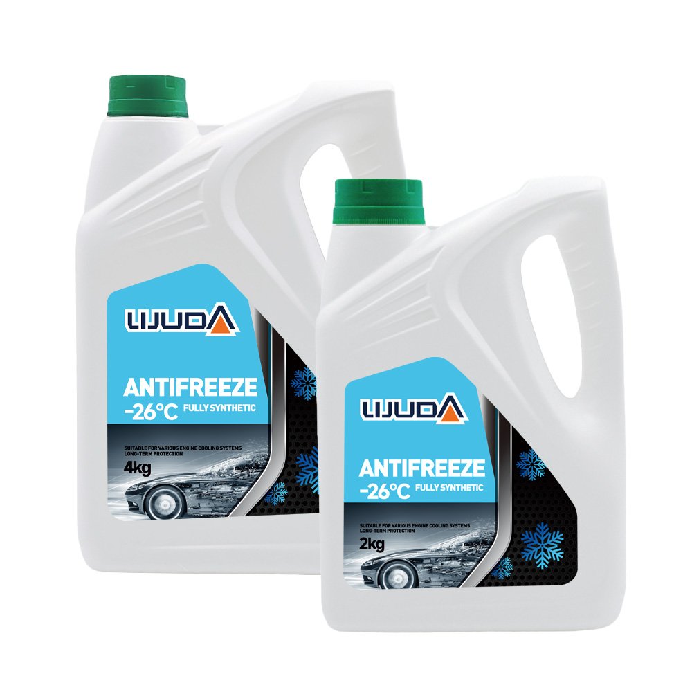 Antifreeze Coolant 4L -26℃ Green Long Life Antifreezes Radiator Coolant for Car Ethylene Glycol Antifreeze LIJUNDA Brand Coolant