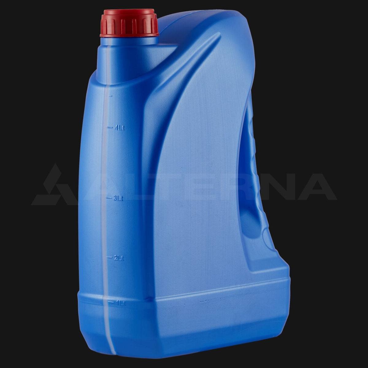 5 Litre Plastic Motor Oil Container with 50 mm Aluminum Seal Cap for Motor Oils Transmission Fluids Brake Hydraulic Antifreezes
