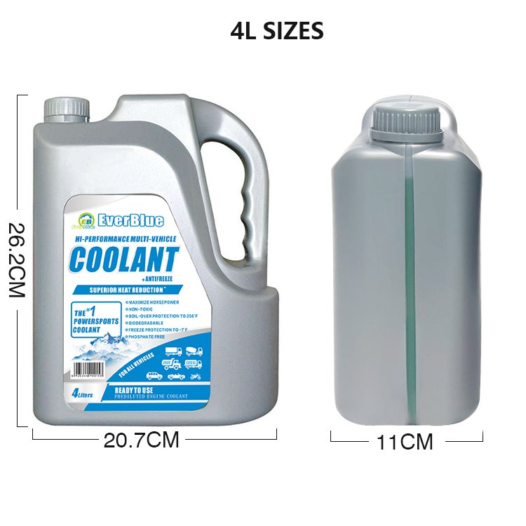EverBlue Antifreeze Coolant Liquid Lower Freezing Cooling Systems 4L Auto Antifreeze Car Engine Radiator Products Manufacturer