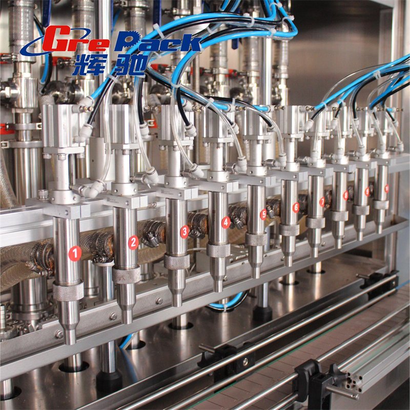 GREPACK High Speed 1000ml to 5000ml Big Volume Lubricant Grease Filling Machine Automatic by Piston