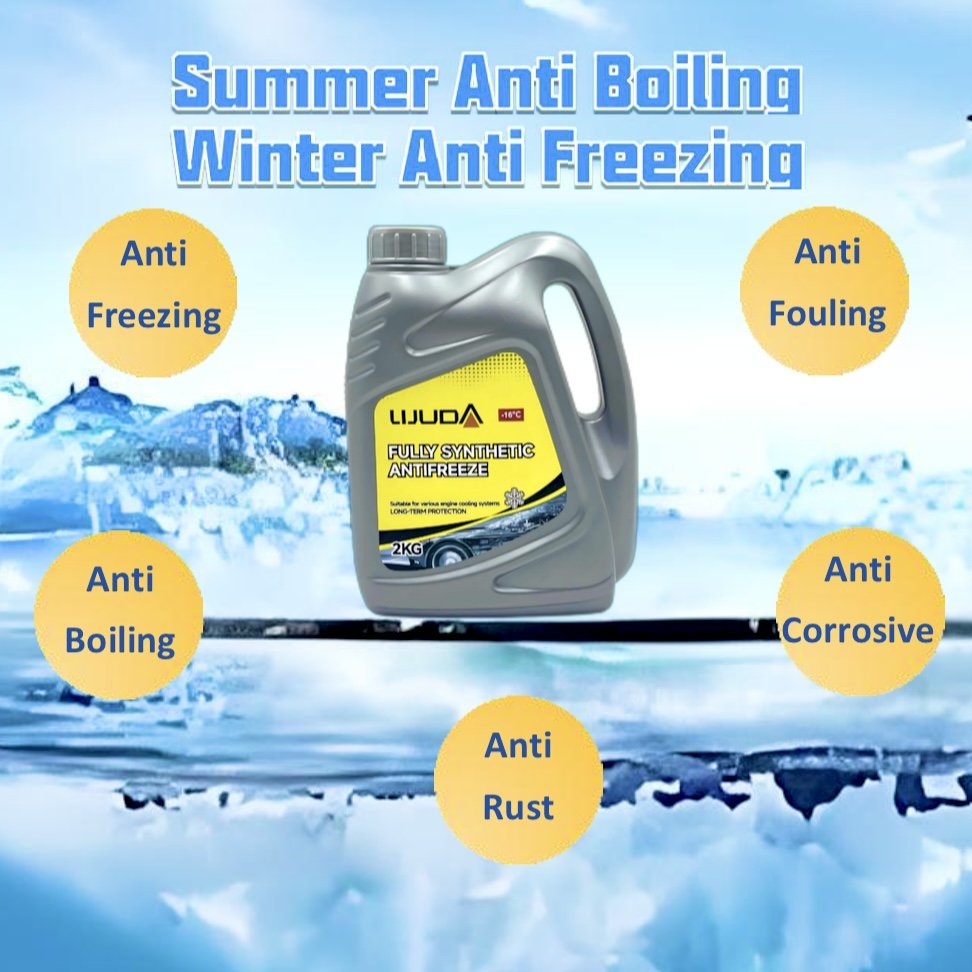 Long Life 4L -36℃ Red Antifreeze Eythelene Glycol Coolant Engine Radiator Coolant for Car