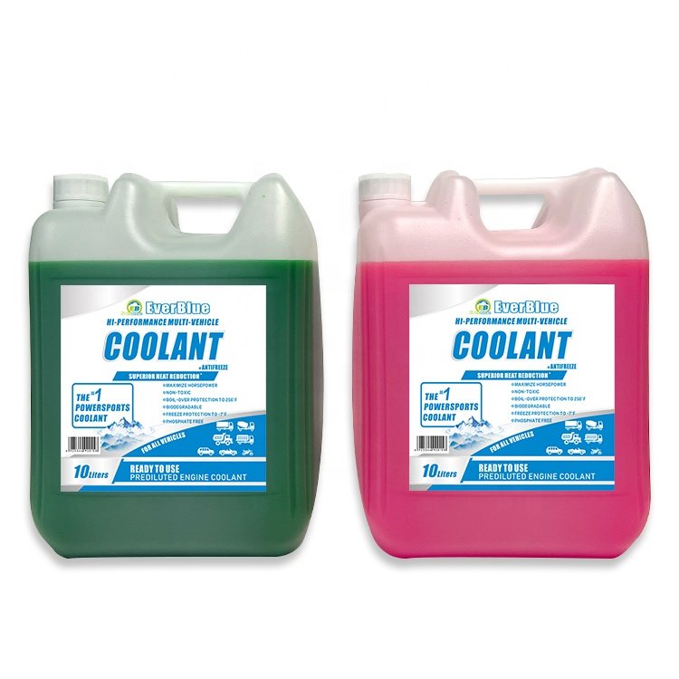 Auto Part Cooling Antifreeze Coolant 10 Litres Green/blue/red Color Antifreeze Engine Coolant Liquid for Heat Dissipation