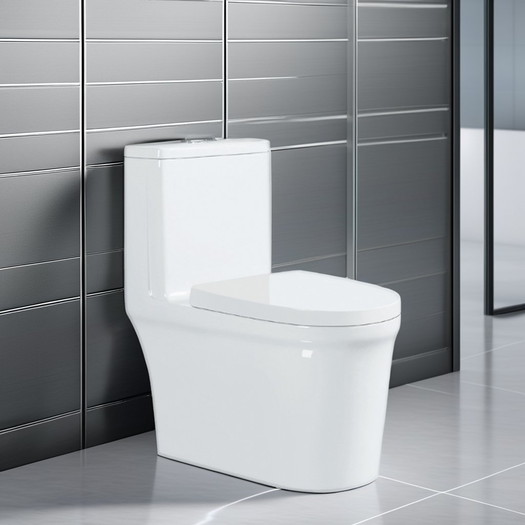 KAWAL Bathroom Toilet-high Temperature Porcelain Toilet PP Cover Large Bore Four Holes Super whirlpool Antifreeze Design Toilet.