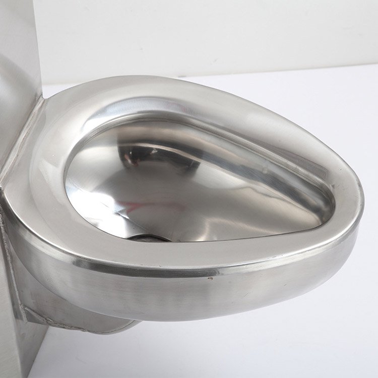 Sanitary Ware Western One Piece Prison Toilet Sink Combination Antifreeze Cracking Stainless Steel Toilet Bowl With Faucet