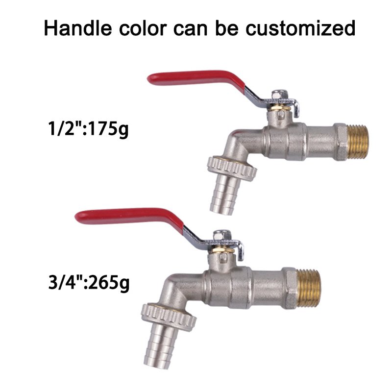 TMOK Wholesale Outdoor Antifreeze Tap Faucet Garden Water Taps Brass Bibcock for IBC Tank