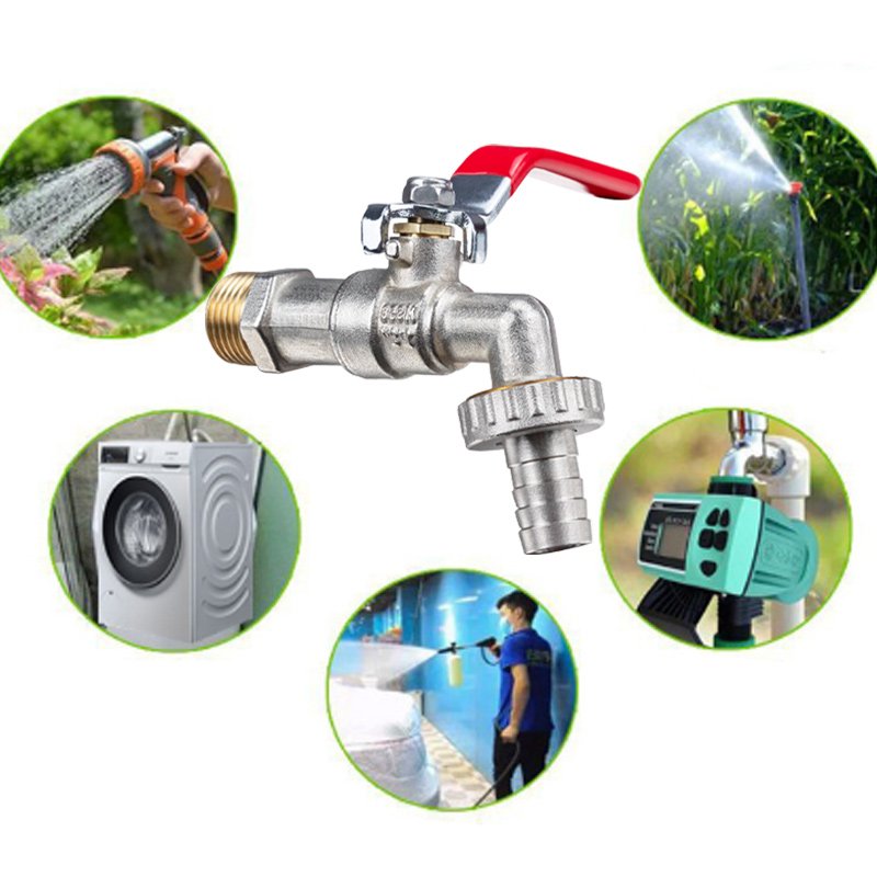 TMOK Wholesale Outdoor Antifreeze Tap Faucet Garden Water Taps Brass Bibcock for IBC Tank