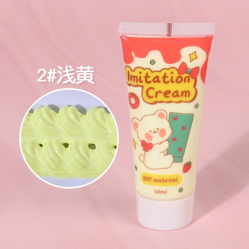High Quality Cream Glue Phone Case 33 Colors Antifreeze Simulation 50g Cream Glue for DIY Phone Case Decoration