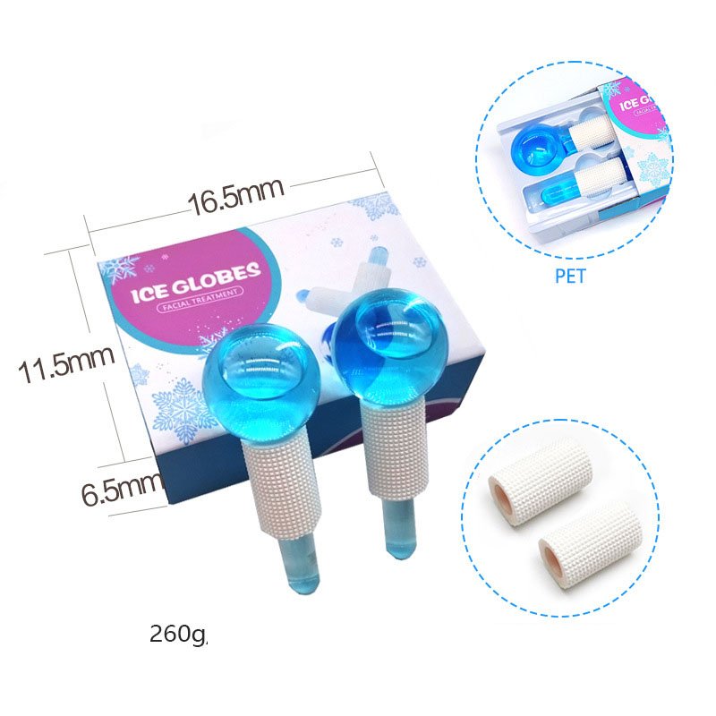 Daily Beauty Routines Unbreakable Anti Age Wrinkle Tighten Skincare Eyes Facial Masajeador Cryo Ice Roller Ice Globes for Face