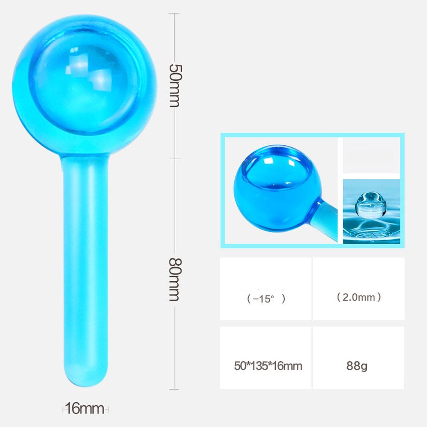Daily Beauty Routines Unbreakable Anti Age Wrinkle Tighten Skincare Eyes Facial Masajeador Cryo Ice Roller Ice Globes for Face