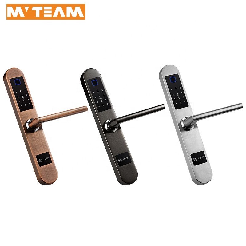 Outdoor Waterproof Antifreeze Door Lock Smart Fingerprint Password Sliding Door Lock for Aluminium Glass/Garage Door