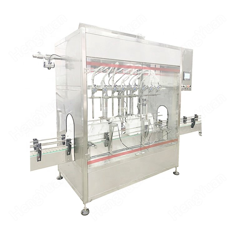 Automatic Linear Structure Gravity Type Free Flowing Liquid 1-5 L Antifreeze Coolant Bottle Filling Machine
