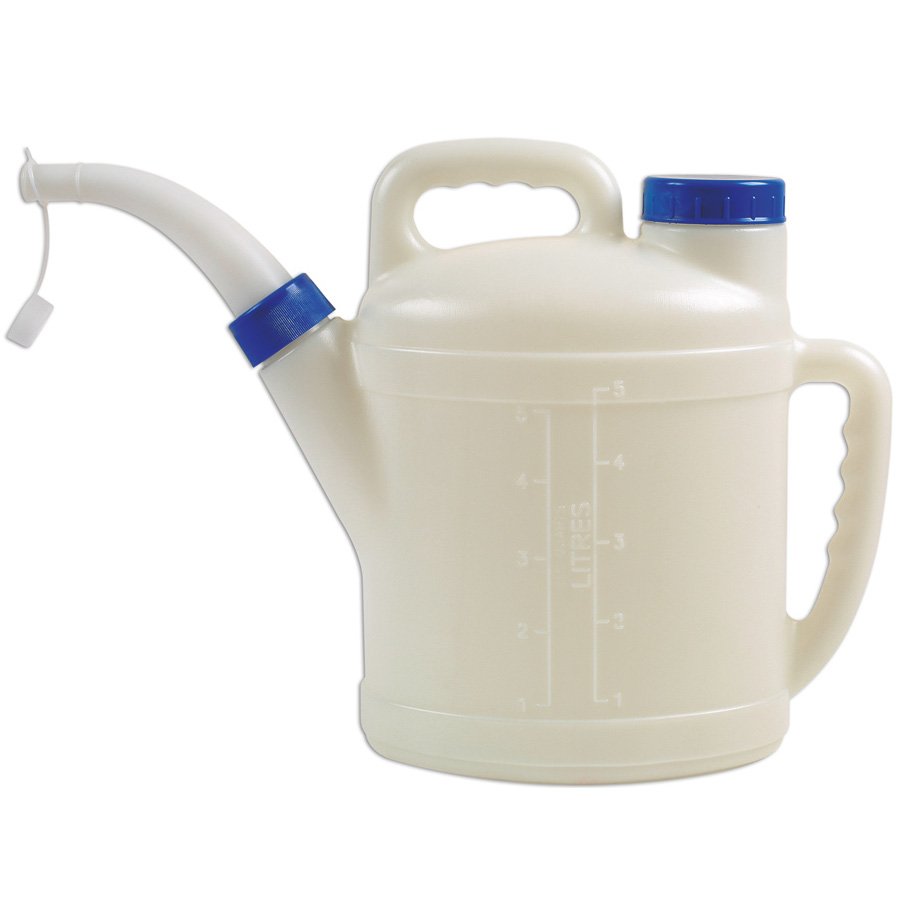Poly Oil Dispenser PE Plastic Translucent Oil Measuring Jug with Lid and Cap 8 Quart Graduated Oilcan