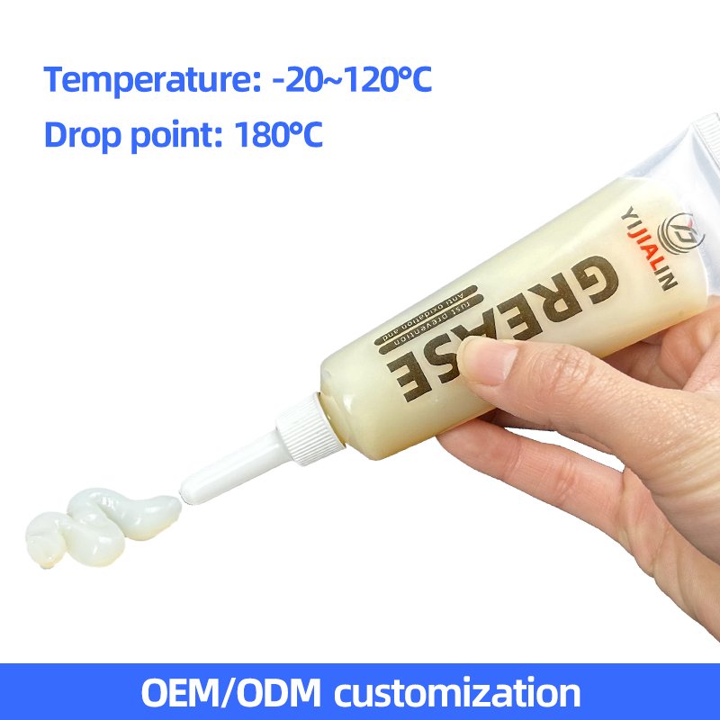 Synthetic Grease Toothpaste Tube Low Temperature 10g/50g Antifreeze Noise Reduction Door Handle Limiter NSF Certified Base Oil