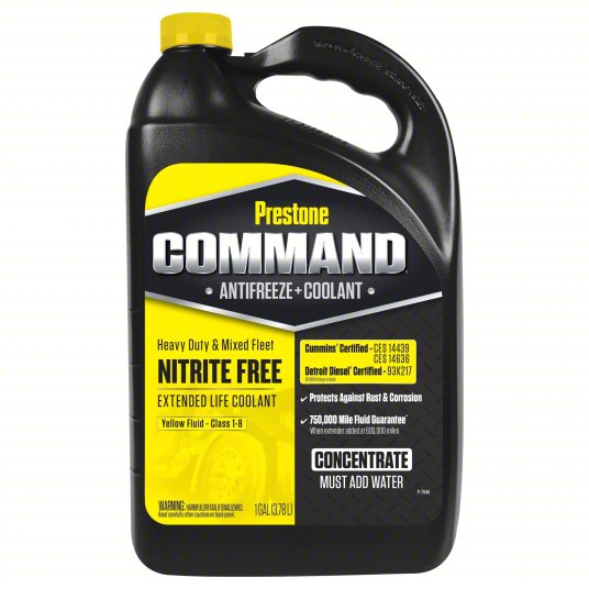 Prestone AFC12100 Command Nitrite Free Extended Life Antifreeze Yellow 50/50 1 Gallon