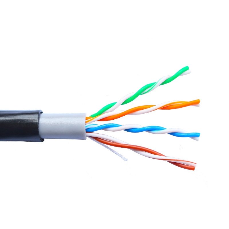 CAT5 Oxygen-free copper waterproof antifreeze and antiaging engineering grade network cable Outdoor monitoring network cable