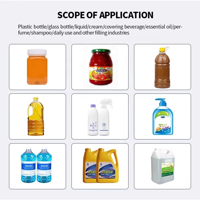 Automatic Bottle Honey paste jam gel Edible Oil Lubricating Oil Antifreeze Hand Sanitizer liquid Filling Machine