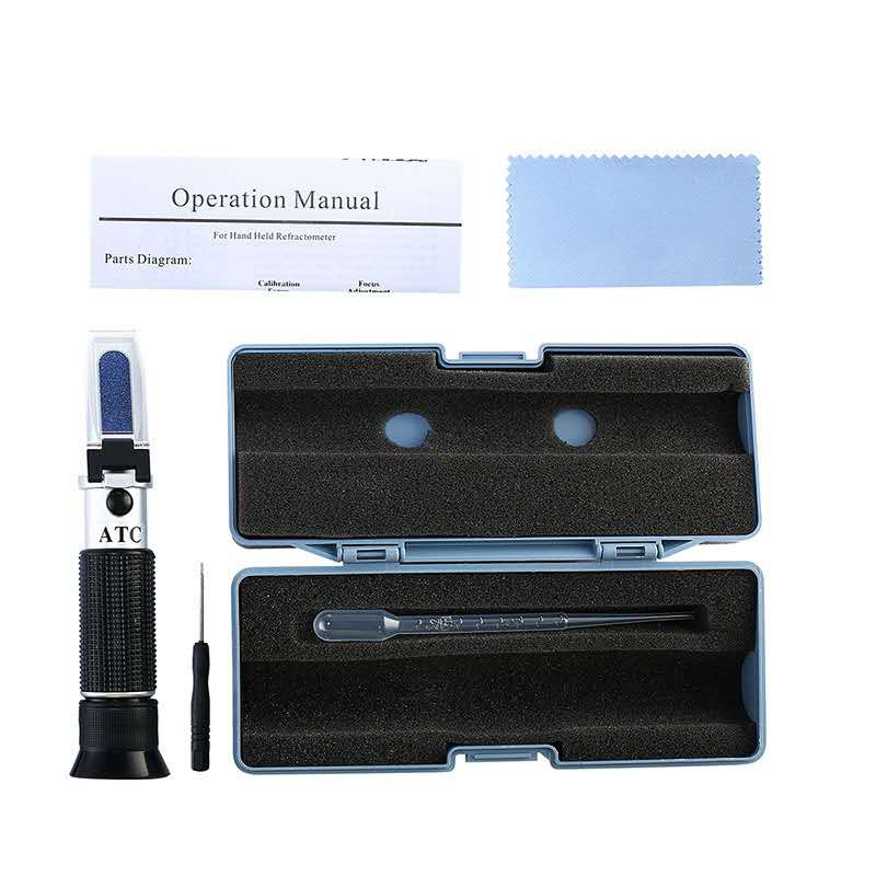 Hand Held 0-100% Salinity Refractometer Salt Test Meter