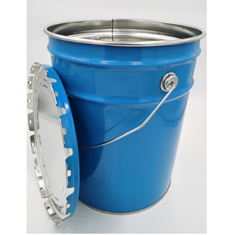 Un 20L Stainless Steel Food Grade Pail with Lid and Locking Ring / 5 Gallon Bucket with Lid