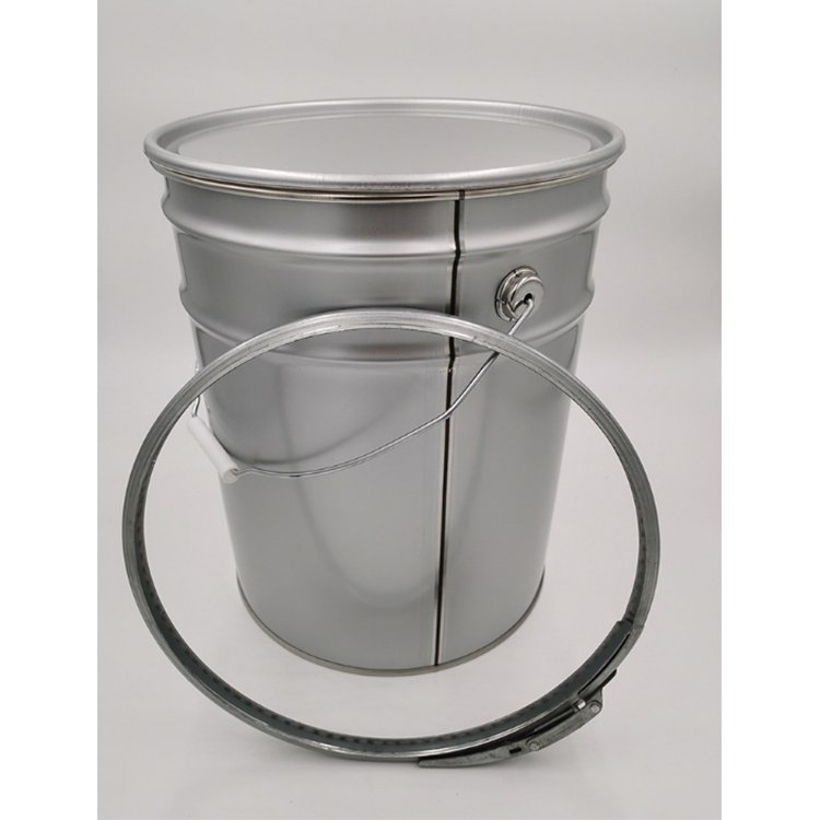 Un 20L Stainless Steel Food Grade Pail with Lid and Locking Ring / 5 Gallon Bucket with Lid