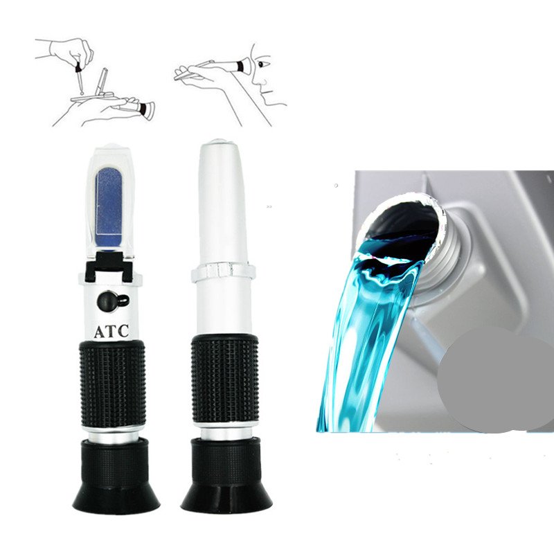 30-35% Handheld Vehicle Urea Tester Ethylene Glycol Antifreeze Freezing Point Car Battery Refractometer Tester with ATC 50%OFF