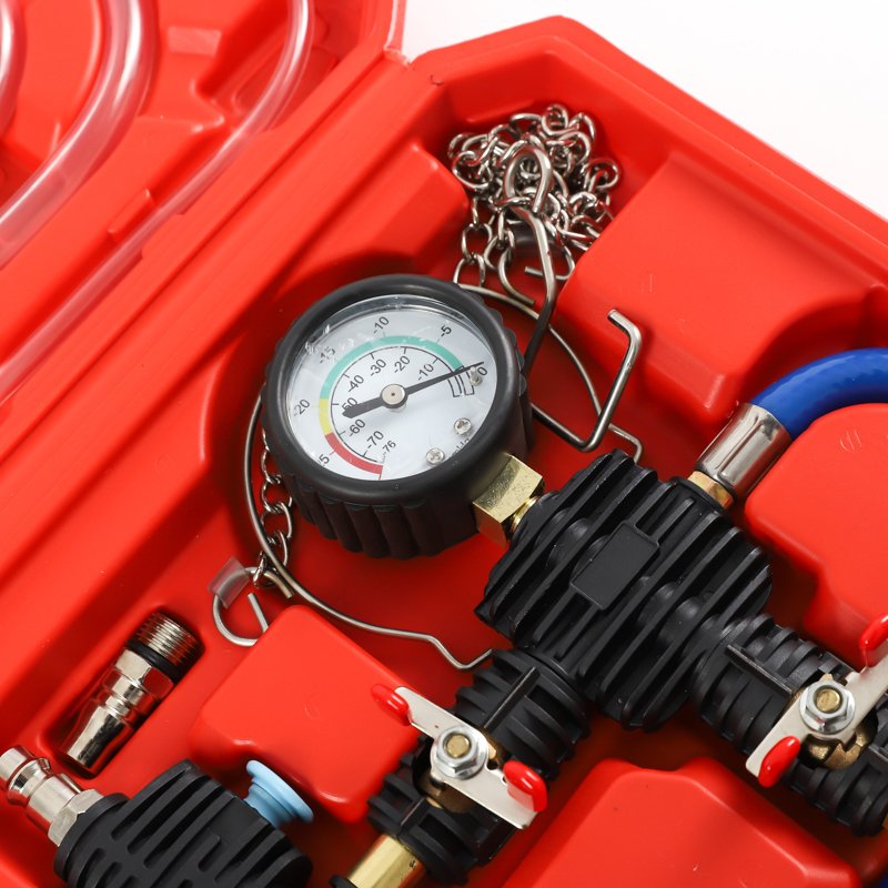 Cooling System Radiator Coolant Refill Tool Kit Pneumatic Vacuum Antifreeze Water Tank Change Filler Set Vehicle Tools