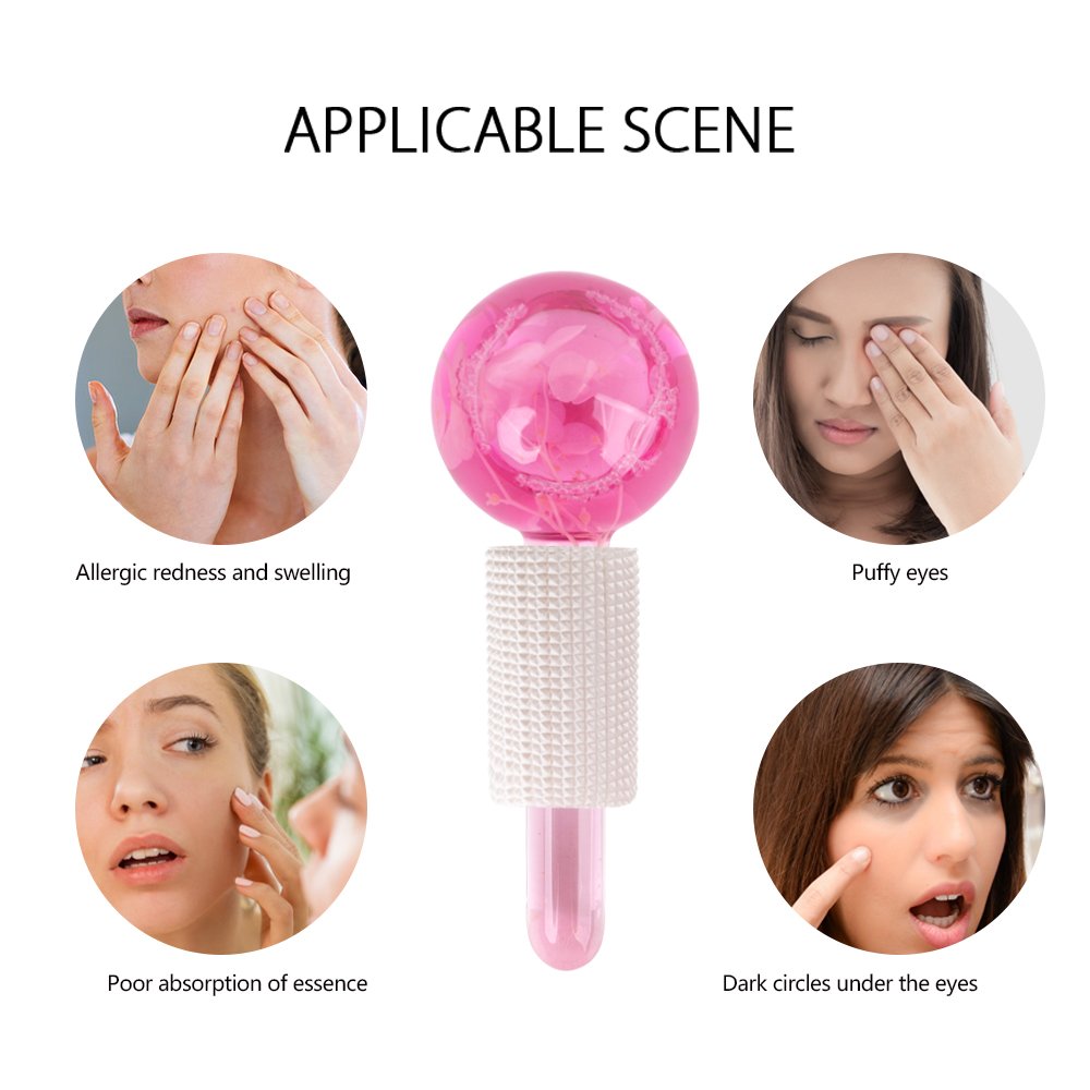 Ice Globes for Face Frozen Cryo Roller Skincare Cooling Glass Massager Face Massager Tools