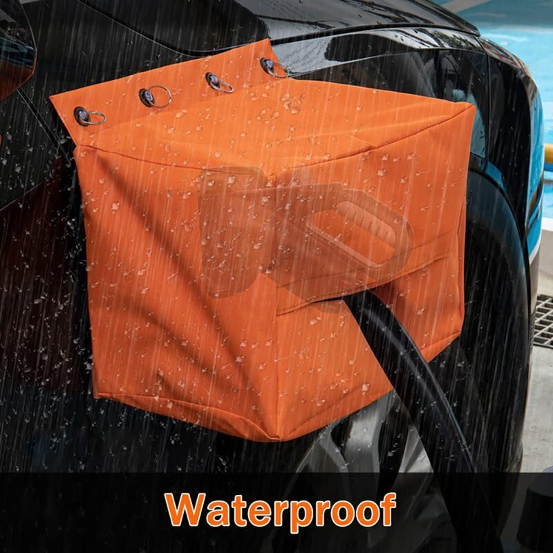 Waterproof Electric Car Charging Port Rain Cover Oxford Cloth EV Charging Port Dustproof Cover All Weather Protection