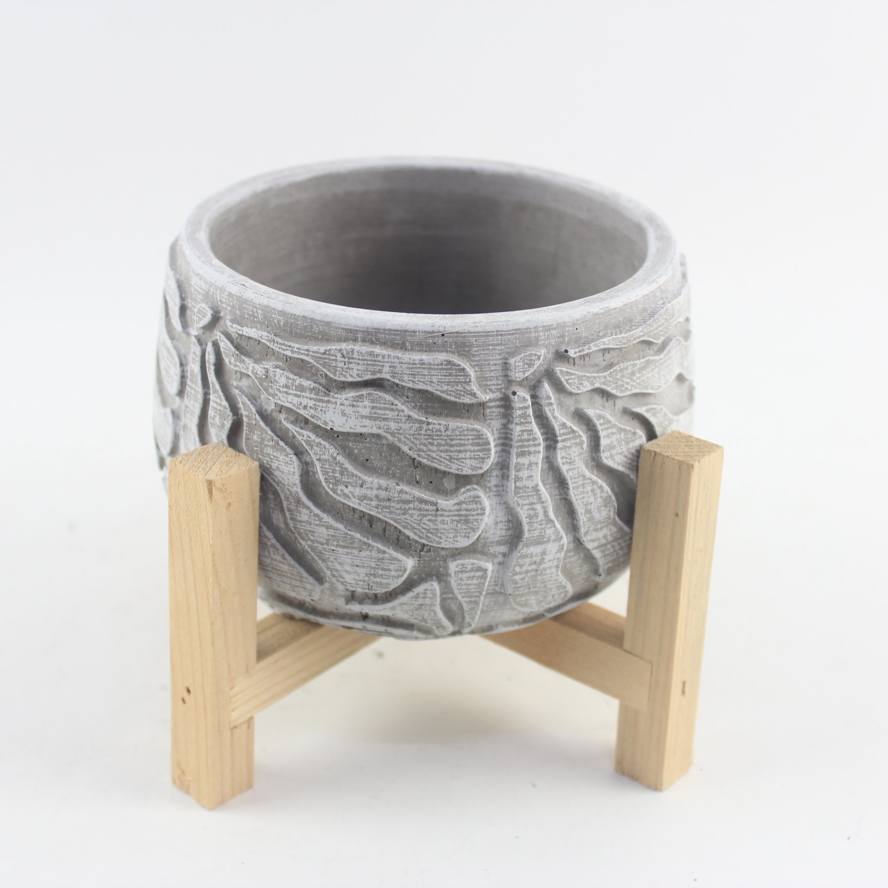 Garden Decor Simple Design Cement Pots Concrete Planter Antifreeze in Winter Potted Plant Selling