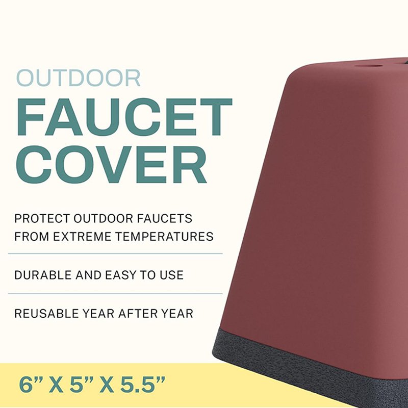 Winter Water Antice Tap Protector Outside Antifreeze Spigot Pipe Freeze Thermal Insulated Pouch Outdoor Foam Faucet Cover