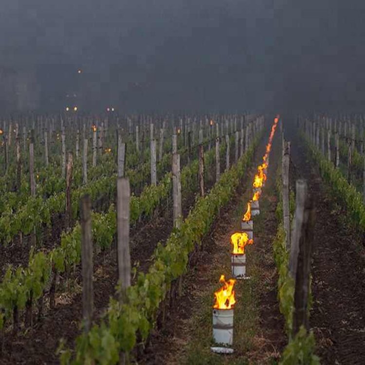 Huaming Wholesale Large Orchard Night Anti-Frost Candle Vineyard Iron Bucket Packaging Paraffin Wax Antifreeze Candle