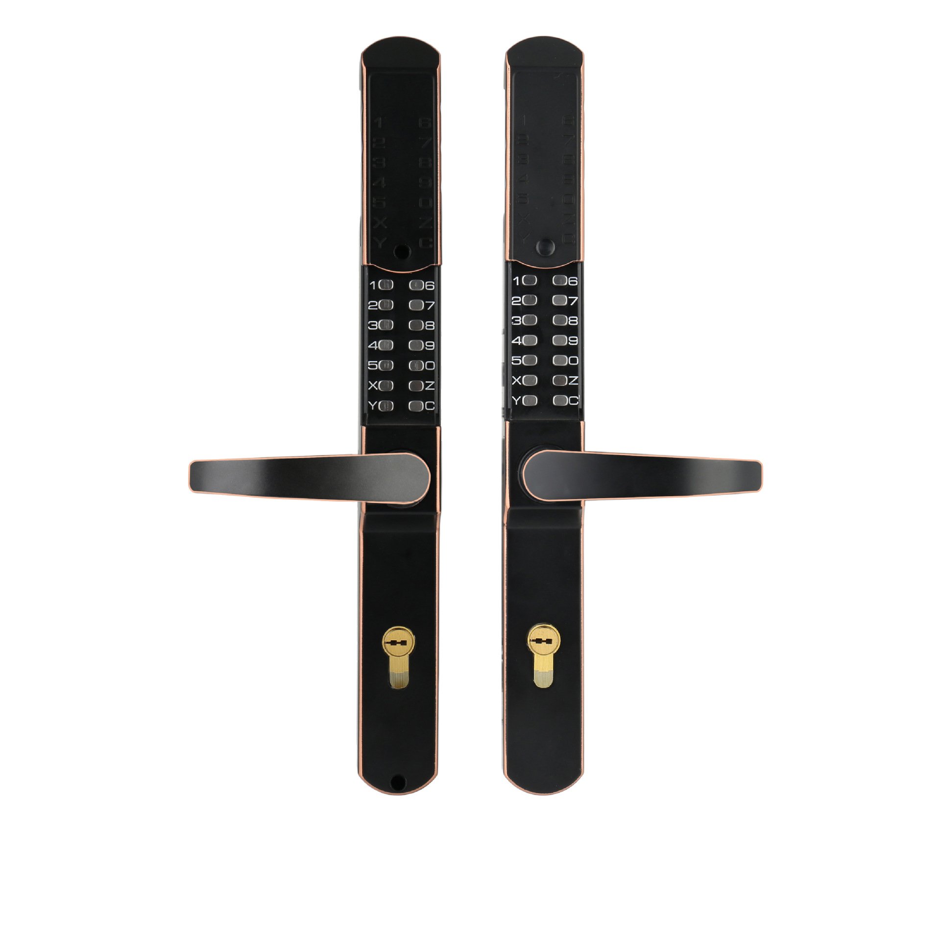 Villa Outside Aluminum Iron Door Lock Waterproof Antifreeze Sliding Cover Mechanical Code Lock