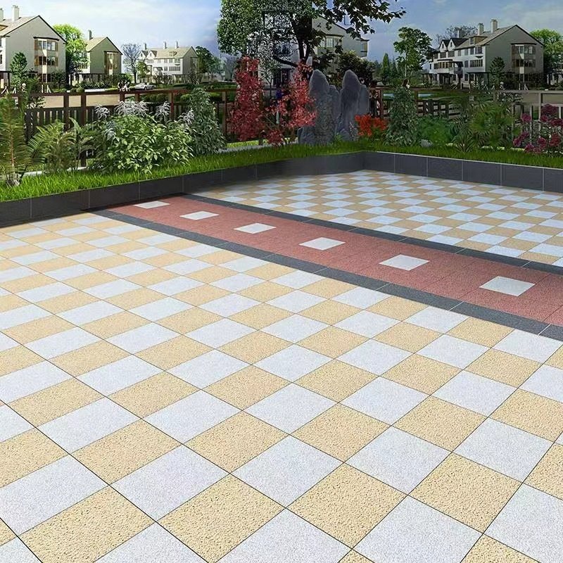 Foshan Red Color Non Slip Indoor and Outdoor Patio Garage Porcelain Granite Stone Floor Tiles