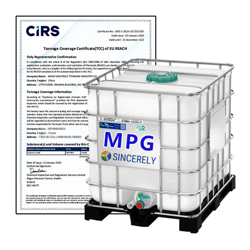 Propylene Glycol 99% CAS 57-55-6 Liquid Coolant MPG