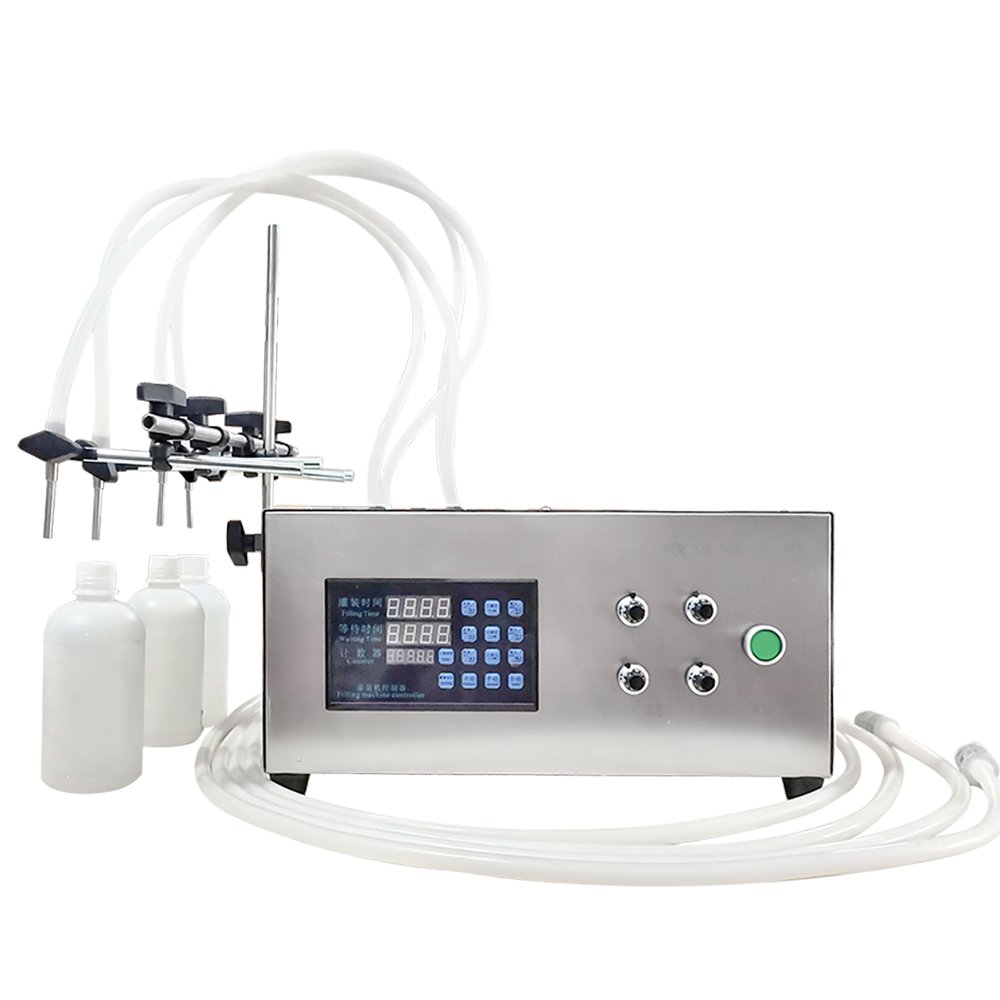Production Line 4 Nozzles Multi Heads Milk Wine Vinegar Liquid Filling Machine