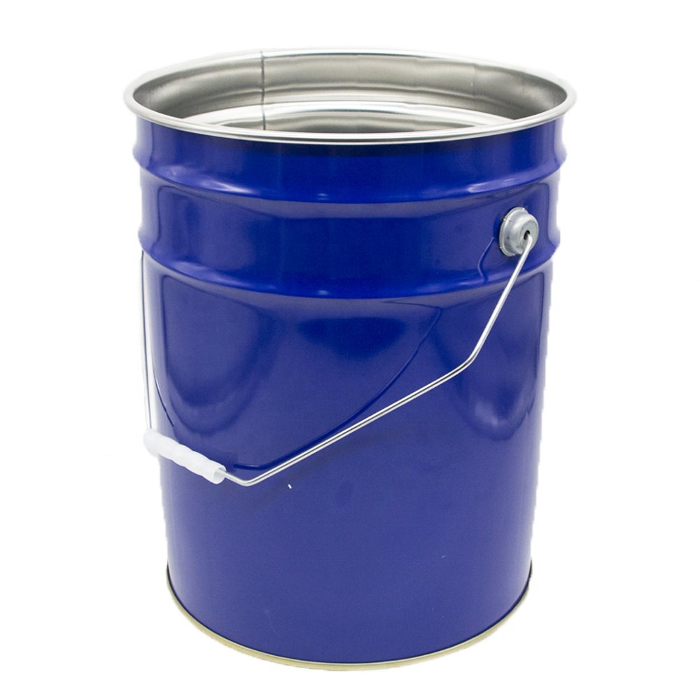 Wholesale Printing 20 Liter Round Metal Tin with Lock Ring Lid Bucket Tinplate Pail for Paint Packaging