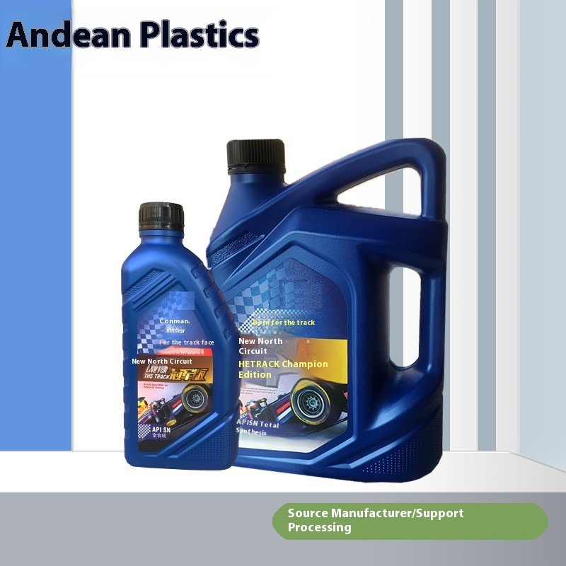 Andean New 4L Plastic Bucket Liquid Level Line 1L 4L Engine Oil Bucket Diesel Lubricating Oil Antifreeze Bucket Recyclable