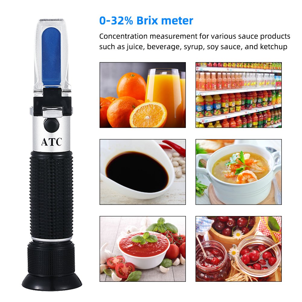 Refractometer Brix 0-32% Portable Hand Held Meter Brix Refractometer Price Brix Honey Clinical Refractometer