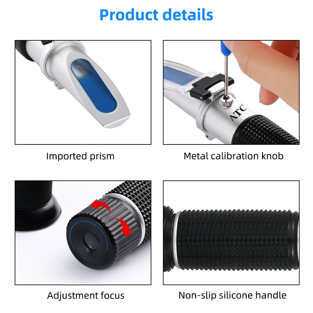 Refractometer Brix 0-32% Portable Hand Held Meter Brix Refractometer Price Brix Honey Clinical Refractometer