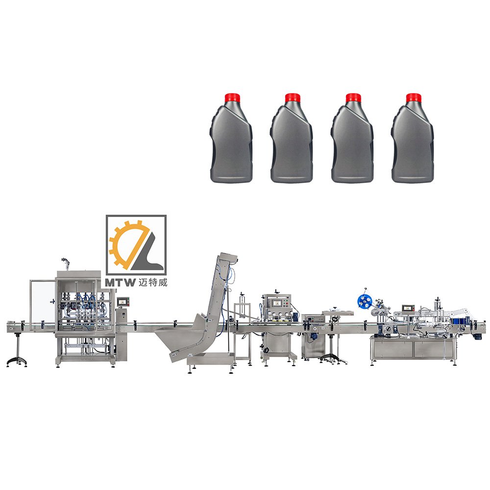 MTW Auto Bottle Filling Capping and Labeling Machine Small Palm Fruit Oil Production Line