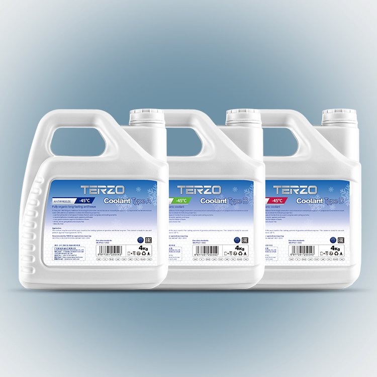 TERZO Superior Protection Engine Coolant Liquid Concentrated Anti-Freeze for Automotive Cooling System Ethylene Glycol Based