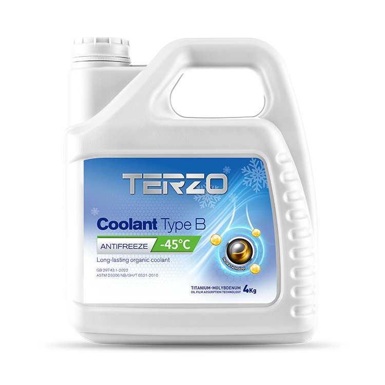 TERZO Superior Protection Engine Coolant Liquid Concentrated Anti-Freeze for Automotive Cooling System Ethylene Glycol Based