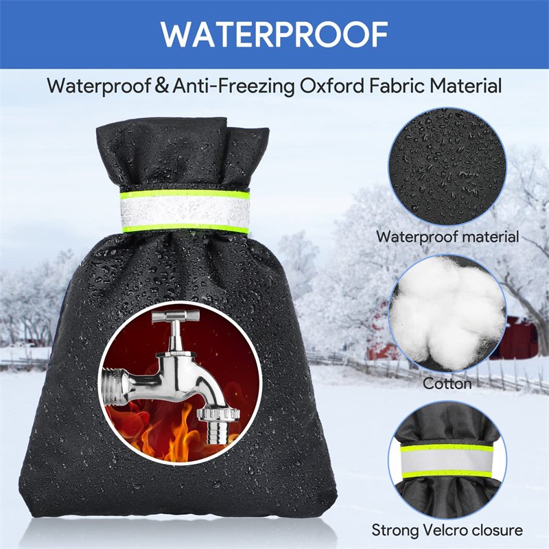 Thicker Garden Faucet Cover Reusable Waterproof Faucet Cover Socks Insulated Outdoor Faucet Covers for Winter Freeze Protection