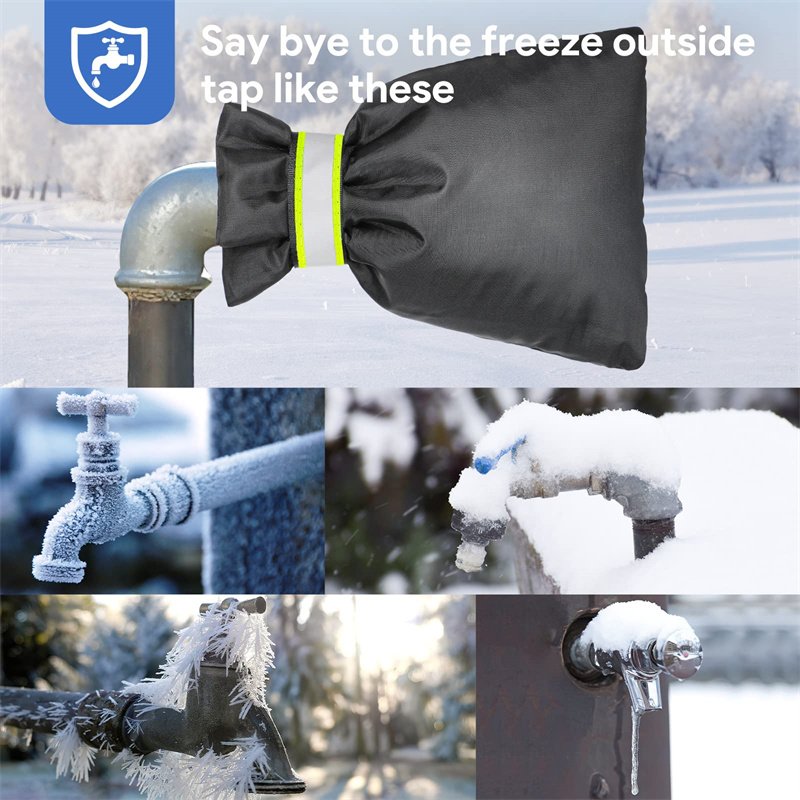 Thicker Garden Faucet Cover Reusable Waterproof Faucet Cover Socks Insulated Outdoor Faucet Covers for Winter Freeze Protection