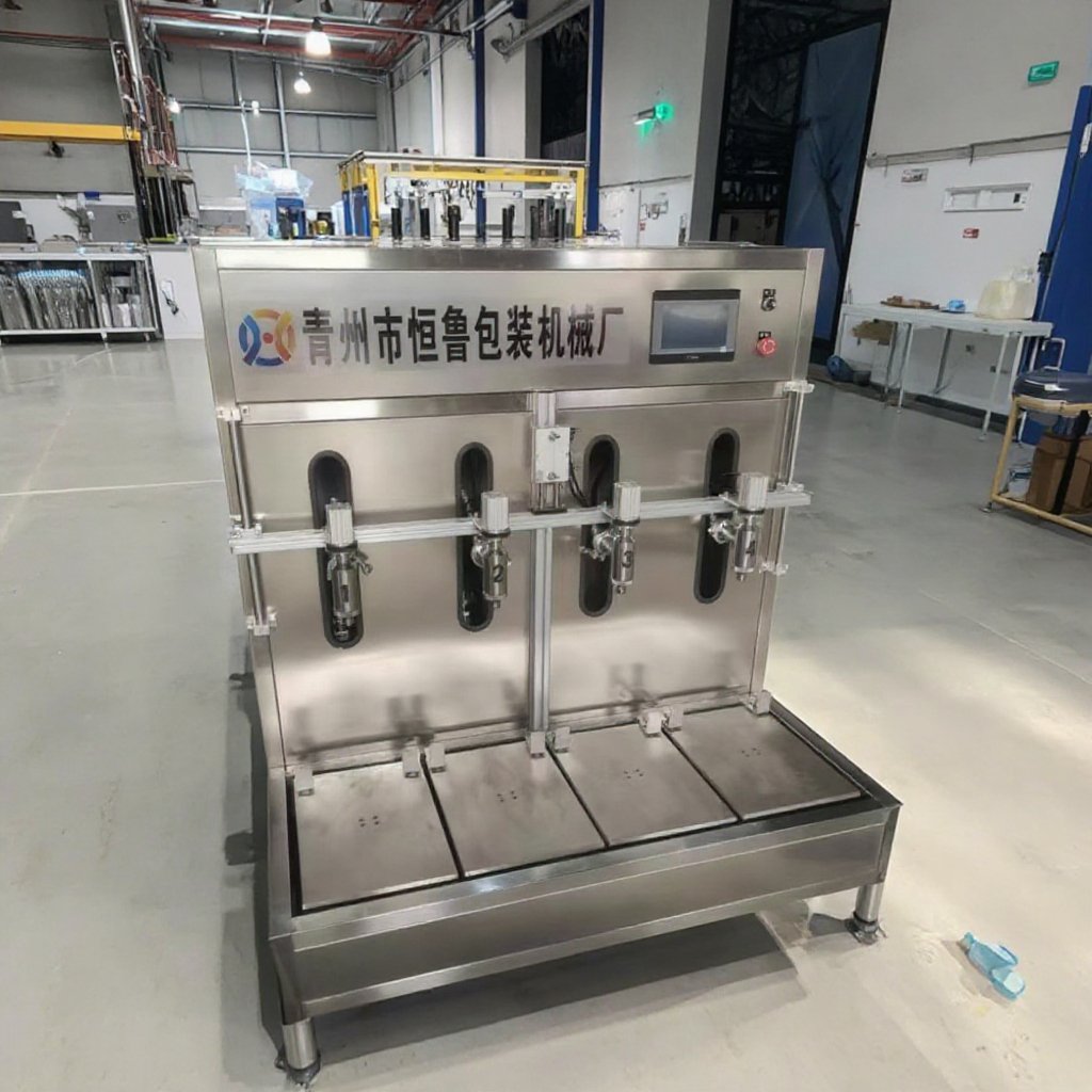 Dual Nozzle Semi-Automatic Juice Filling Machine Plastic Glass Water Antifreeze Lubricating Oil Weighing Filling Machine
